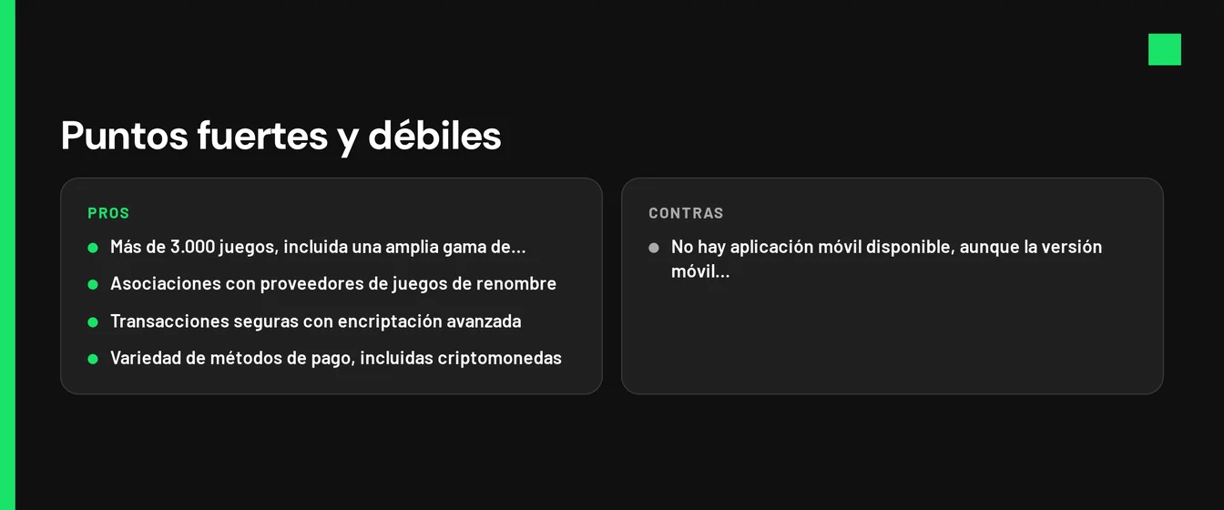 Ver los pros y contras